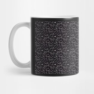 Decorative Black and White Pattern Mug